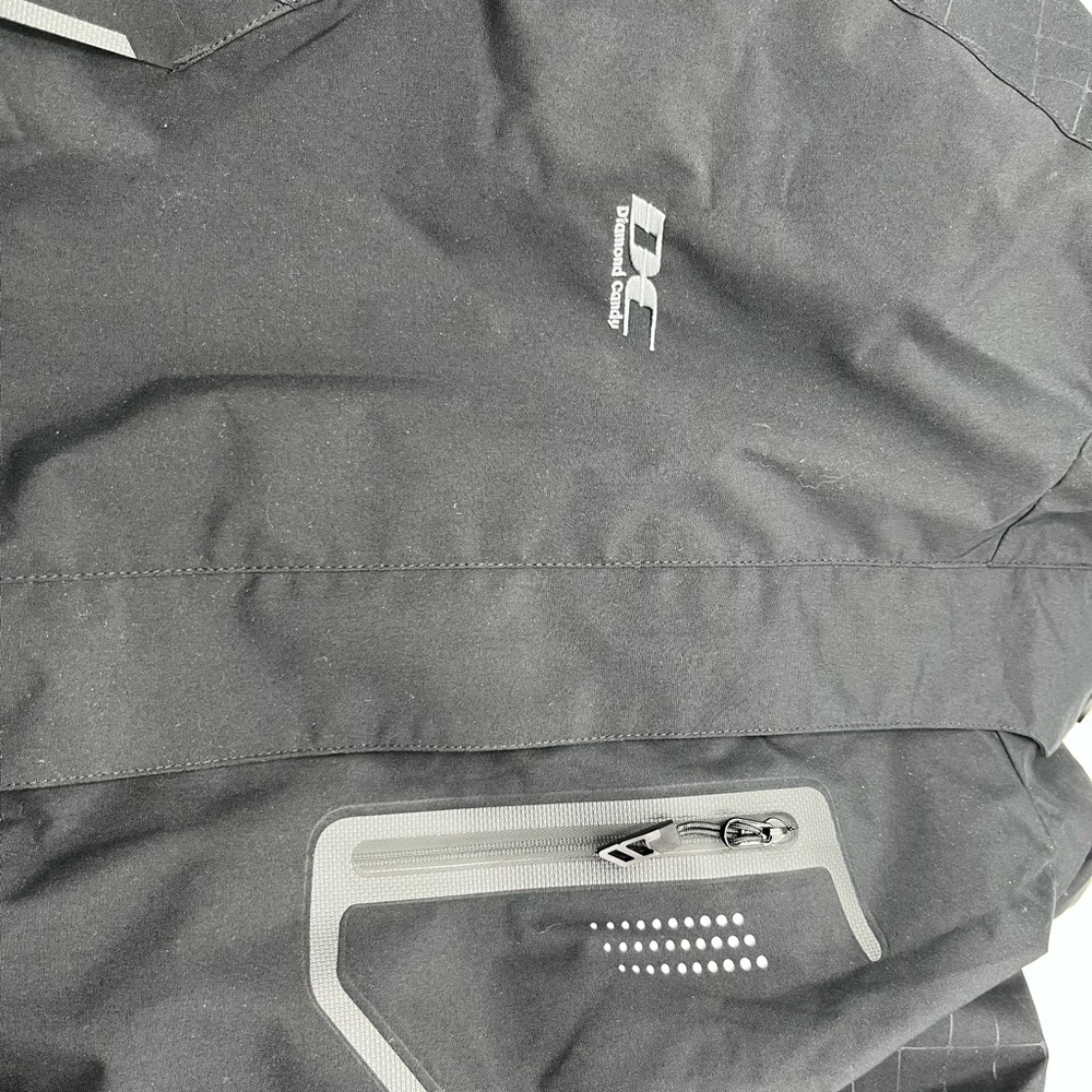 Diamond Supply Co. Black Hooded Raincoat - Picture 4 of 5